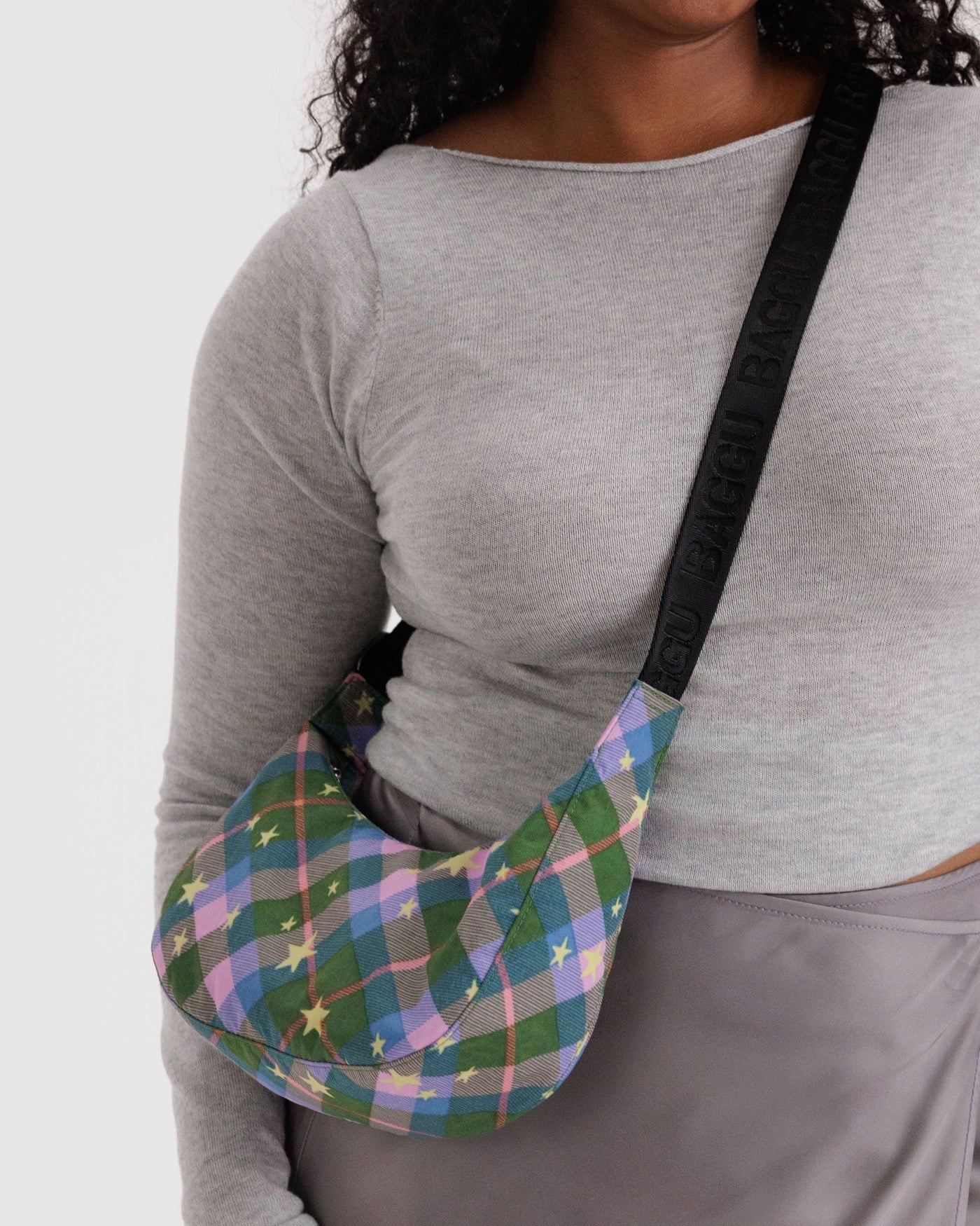Small Nylon Crescent Bag