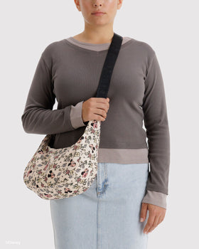 Medium Nylon Crescent Bag